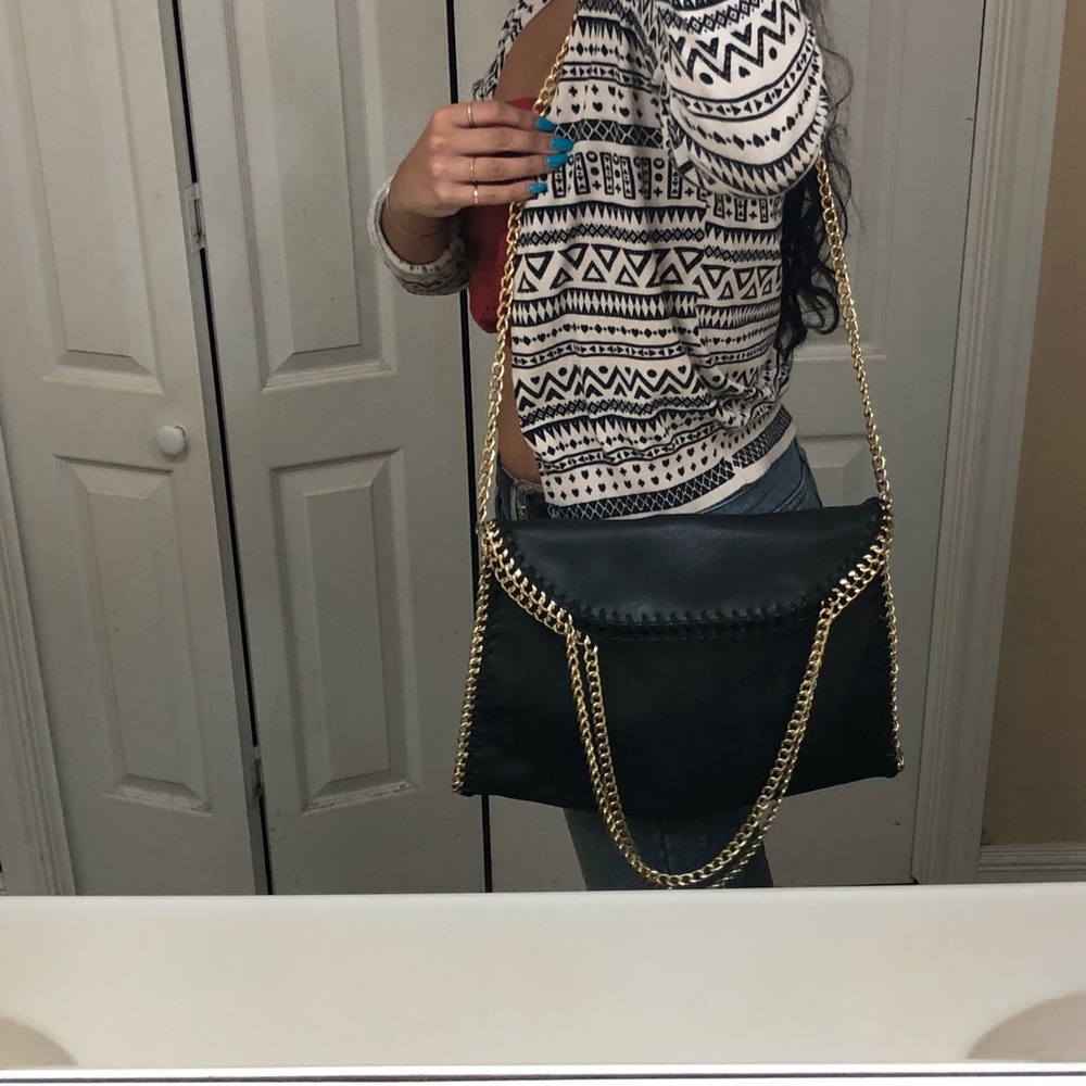 Black chain purse